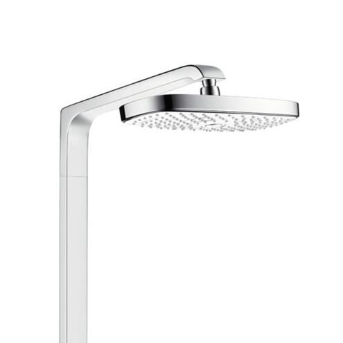 HANSGROHE RAINDANCE SELECT E SHOWERPIPE 300 sprchový set s temostatickou batériou, horná sprcha, ručná sprcha s 2 prúdmi, tyč, hadica, držiak, EcoSmart, biela/chróm 27282400 Obrázek - fotka