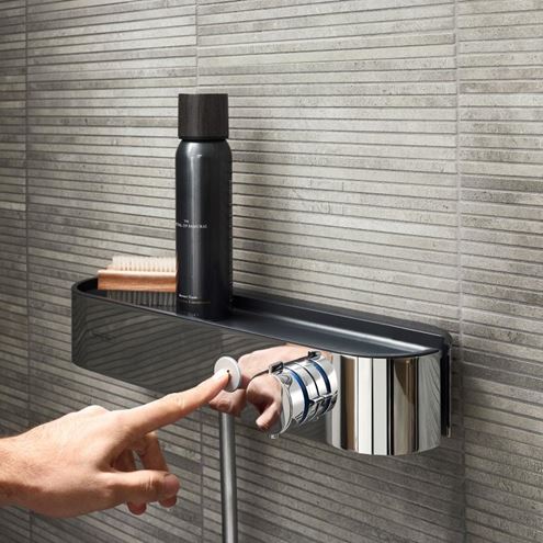 HANSGROHE SHOWERTABLET SELECT 400 sprchová nástenná termostatická batéria, s držiakom sprchy, chróm 24360000 Obrázek - fotka