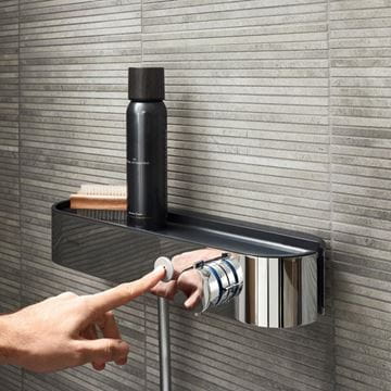 HANSGROHE SHOWERTABLET SELECT 400 sprchová nástenná termostatická batéria, s držiakom sprchy, chróm 24360000 Obrázek - fotka