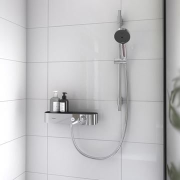 HANSGROHE SHOWERTABLET SELECT 400 sprchová nástenná termostatická batéria, s držiakom sprchy, chróm 24360000 Obrázek - fotka