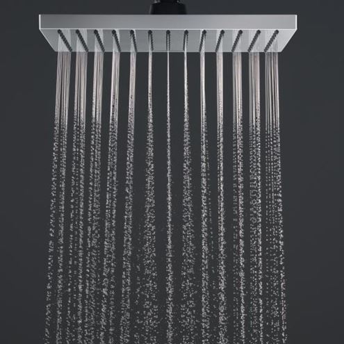 HANSGROHE VERNIS SHAPE SHOWERPIPE 230 vaňová termostatická batéria, s hornou a ručnou sprchou s 2 prúdmi, EcoSmart, chróm 26098000 Obrázek - fotka
