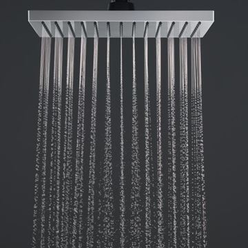 HANSGROHE VERNIS SHAPE SHOWERPIPE 230 vaňová termostatická batéria, s hornou a ručnou sprchou s 2 prúdmi, EcoSmart, chróm 26098000 Obrázek - fotka
