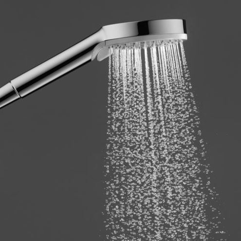 HANSGROHE VERNIS SHAPE SHOWERPIPE 230 vaňová termostatická batéria, s hornou a ručnou sprchou s 2 prúdmi, EcoSmart, chróm 26098000 Obrázek - fotka