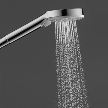 HANSGROHE VERNIS SHAPE SHOWERPIPE 230 vaňová termostatická batéria, s hornou a ručnou sprchou s 2 prúdmi, EcoSmart, chróm 26098000 Obrázek - fotka