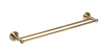 BEMETA RETRO držiak uterákov 665 mm, dvojramenný, bronz
