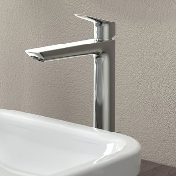 HANSGROHE LOGIS umývadlová stojanková batéria, s odtokovou súpravou, EcoSmart, chróm 71257000 Obrázek - fotka