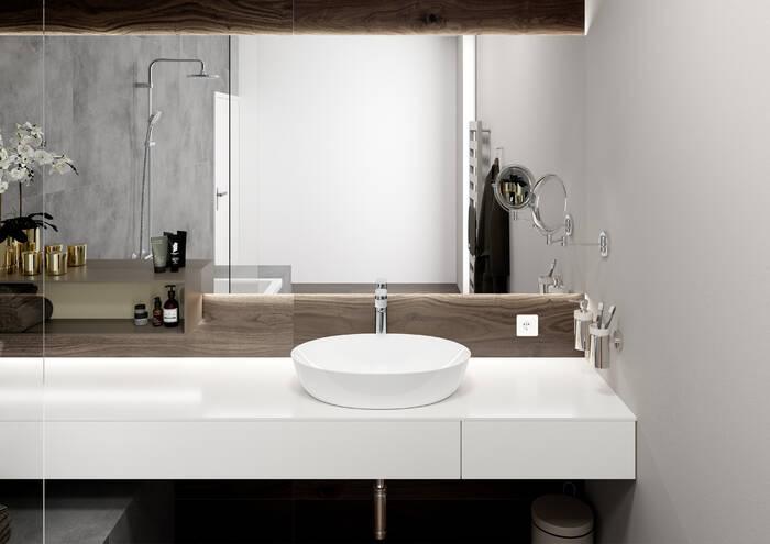 HANSGROHE VERNIS BLEND umývadlová stojanková batéria, s odtokovou súpravou, EcoSmart, chróm 71552000 Obrázek - fotka