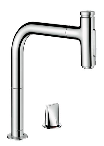 HANSGROHE METRIS SELECT M71 drezová batéria, s vyťahovacou sprškou, chróm 73819000 Obrázek - Hlavní obrázek