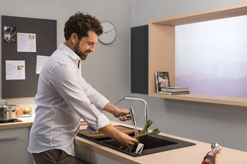 HANSGROHE METRIS SELECT M71 drezová batéria, s vyťahovacou sprškou, chróm 73819000 Obrázek - fotka