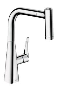 HANSGROHE METRIS M71 drezová batéria, s vyťahovacou sprškou, sBox, EcoSmart, chróm