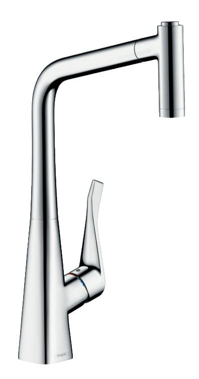 HANSGROHE METRIS M71 drezová batéria, s vyťahovacou sprškou, sBox, EcoSmart, chróm