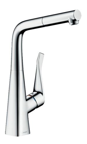 HANSGROHE METRIS M71 drezová batéria, s vyťahovacou sprškou, sBox, EcoSmart, chróm 73828000 Obrázek - Hlavní obrázek