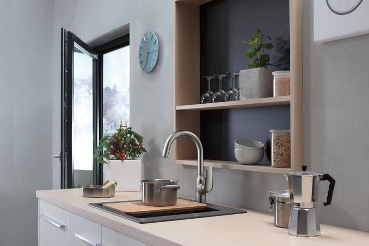 HANSGROHE FOCUS M42 drezová batéria, nerez 71802800 Obrázek - fotka