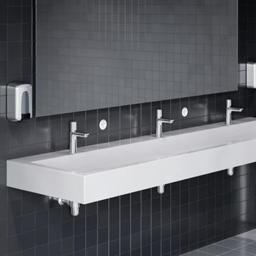 HANSGROHE TALIS E umývadlová stojanková batéria, samouzatváracia, EcoSmart, chróm 71718000 Obrázek - fotka