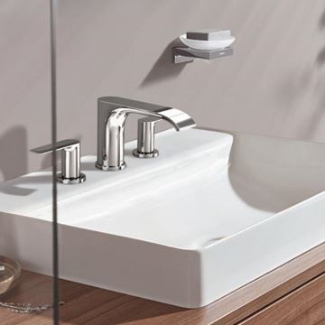 HANSGROHE VIVENIS umývadlová stojanková batéria 3-otvorová, s odtokovou súpravou, EcoSmart, chróm 75033000 Obrázek - fotka
