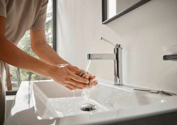 HANSGROHE FINORIS umývadlová stojanková batéria, s odtokovou súpravou, EcoSmart, chróm 76020000 Obrázek - fotka