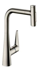 HANSGROHE TALIS SELECT M51 drezová batéria, s vyťahovacou sprškou, nerez