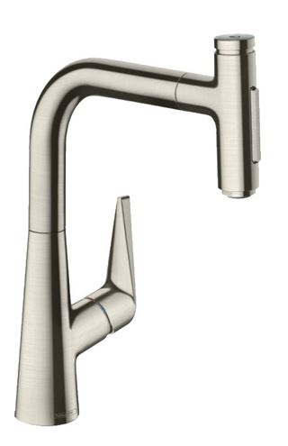HANSGROHE TALIS SELECT M51 drezová batéria, s vyťahovacou sprškou, nerez 72824800 Obrázek - Hlavní obrázek