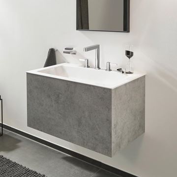 HANSGROHE FINORIS umývadlová stojanková batéria 3-otvorová, s odtokovou súpravou, EcoSmart, chróm 76034000 Obrázek - fotka