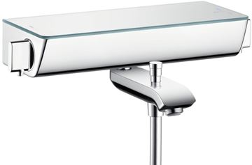 HANSGROHE ECOSTAT SELECT vaňová nástenná termostatická batéria, s prepínačom, biela/chróm