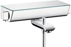 HANSGROHE ECOSTAT SELECT vaňová nástenná termostatická batéria, s prepínačom, biela/chróm