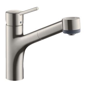 HANSGROHE TALIS M52 drezová batéria, s vyťahovacou sprškou, sBox, nerez
