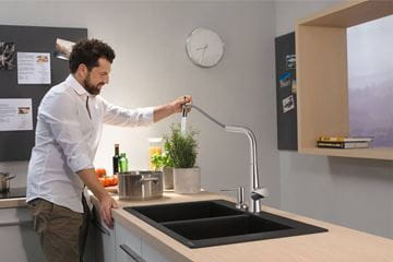 HANSGROHE TALIS SELECT M51 drezová batéria, s vyťahovacou sprškou, sBox, chróm 73867000 Obrázek - fotka