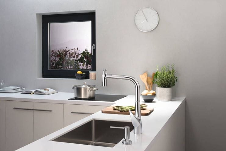 HANSGROHE TALIS SELECT M51 drezová batéria, s vyťahovacou sprškou, sBox, chróm 73867000 Obrázek - fotka