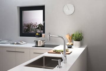 HANSGROHE TALIS SELECT M51 drezová batéria, s vyťahovacou sprškou, sBox, chróm 73867000 Obrázek - fotka