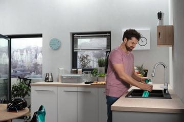 HANSGROHE FOCUS M42 drezová batéria, s vyťahovacou sprškou, nerez 71800800 Obrázek - fotka