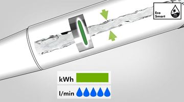 HANSGROHE RAINDANCE E 300 1JET horná sprcha 300x300 mm, s ramenom, EcoSmart, chróm 26251000 Obrázek - fotka