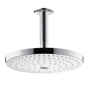 HANSGROHE RAINDANCE SELECT S 240 2JET horná sprcha pr. 243 mm, 2 prúdy, s ramenom, biela/chróm