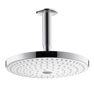 HANSGROHE RAINDANCE SELECT S 240 2JET horná sprcha pr. 243 mm, 2 prúdy, s ramenom, biela/chróm