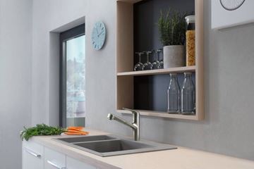 HANSGROHE FOCUS M42 drezová batéria, s vyťahovacou koncovkou, nerez 71814800 Obrázek - fotka