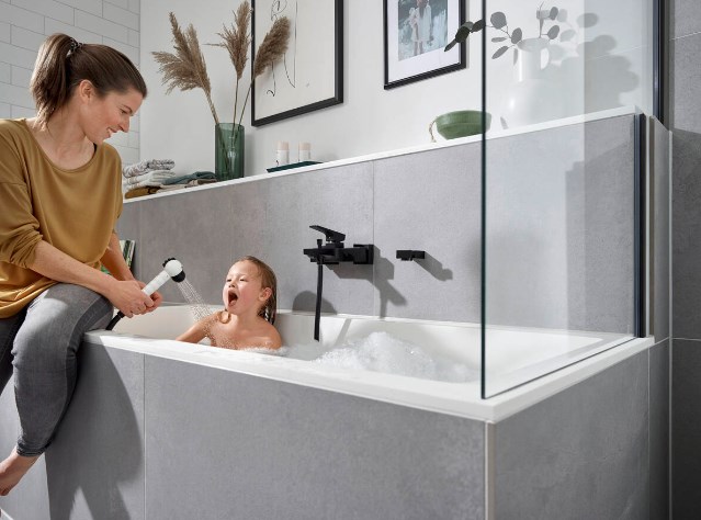 HANSGROHE JOCOLINO 2JET ručná sprcha 27 mm, 2 prúdy, motív zebra, biela/čierna 28787640 Obrázek - fotka