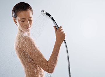 HANSGROHE CROMA E 1JET ručná sprcha, pr. 110 mm, brúsený čierny chróm 26814340 Obrázek - fotka
