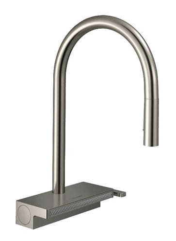 HANSGROHE AQUNO SELECT M81 drezová batéria, s vyťahovacou sprškou a plochým sprchovacím prúdom, nerez 73837800 Obrázek - Hlavní obrázek
