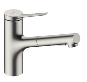 HANSGROHE ZESIS M33 drezová batéria, s vyťahovacou sprškou, nerez