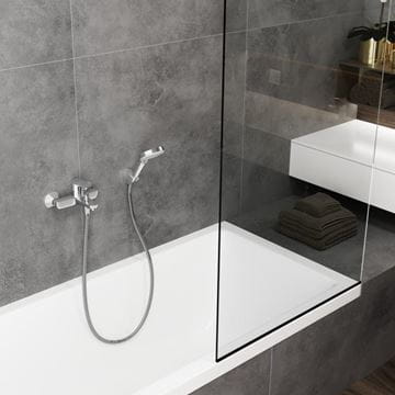 HANSGROHE VERNIS BLEND 100 VARIO 2JET sprchová súprava 3-dielna, ručná sprcha pr. 100 mm, 2 prúdy, hadica, držiak, EcoSmart, chróm 26278000 Obrázek - fotka