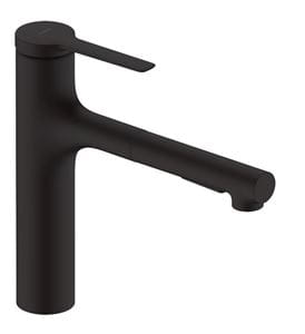 HANSGROHE ZESIS M33 drezová batéria, s vyťahovacou sprškou, matná čierna