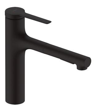HANSGROHE ZESIS M33 drezová batéria, s vyťahovacou sprškou, matná čierna