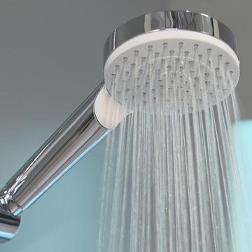 HANSGROHE CROMETTA VARIO 2JET sprchová súprava 3-dielna, ručná sprcha pr. 100 mm, 2 prúdy, tyč, hadica, Green, biela/chróm 26555400 Obrázek - fotka