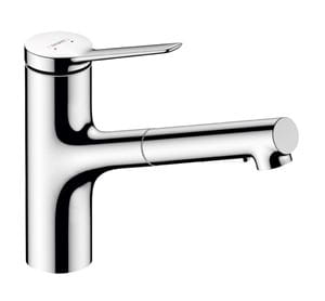 HANSGROHE ZESIS M33 drezová batéria, s vyťahovacou sprškou, sBox lite, chróm