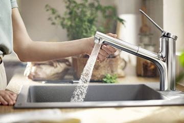 HANSGROHE ZESIS M33 drezová batéria, s vyťahovacou sprškou, sBox lite, chróm 74803000 Obrázek - fotka