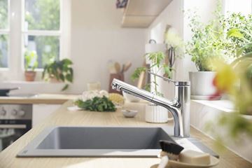 HANSGROHE ZESIS M33 drezová batéria, s vyťahovacou sprškou, sBox lite, chróm 74803000 Obrázek - fotka