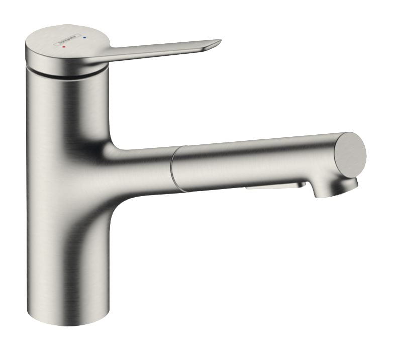 HANSGROHE ZESIS M33 drezová batéria, s vyťahovacou sprškou, sBox lite, nerez
