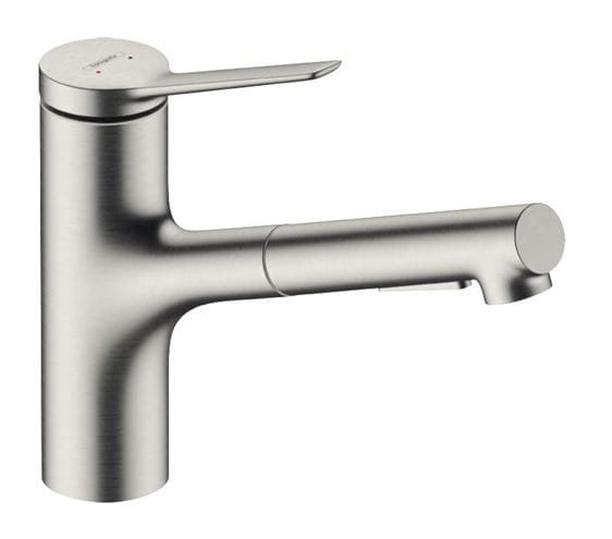 HANSGROHE ZESIS M33 drezová batéria, s vyťahovacou sprškou, sBox lite, nerez 74803800 Obrázek - Hlavní obrázek