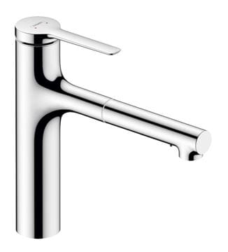 HANSGROHE ZESIS M33 drezová batéria, s vyťahovacou sprškou, sBox lite, chróm