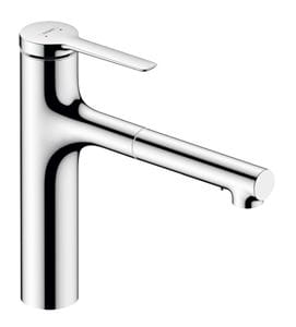 HANSGROHE ZESIS M33 drezová batéria, s vyťahovacou sprškou, sBox lite, chróm