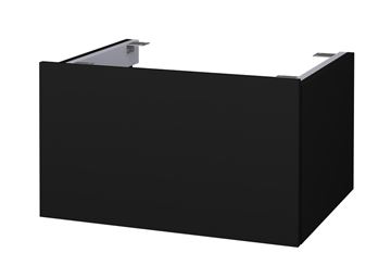 CONCEPT MODULAR nízka skrinka 59,8x49,5x33,2 cm, 1 zásuvka, Push-open, graphite